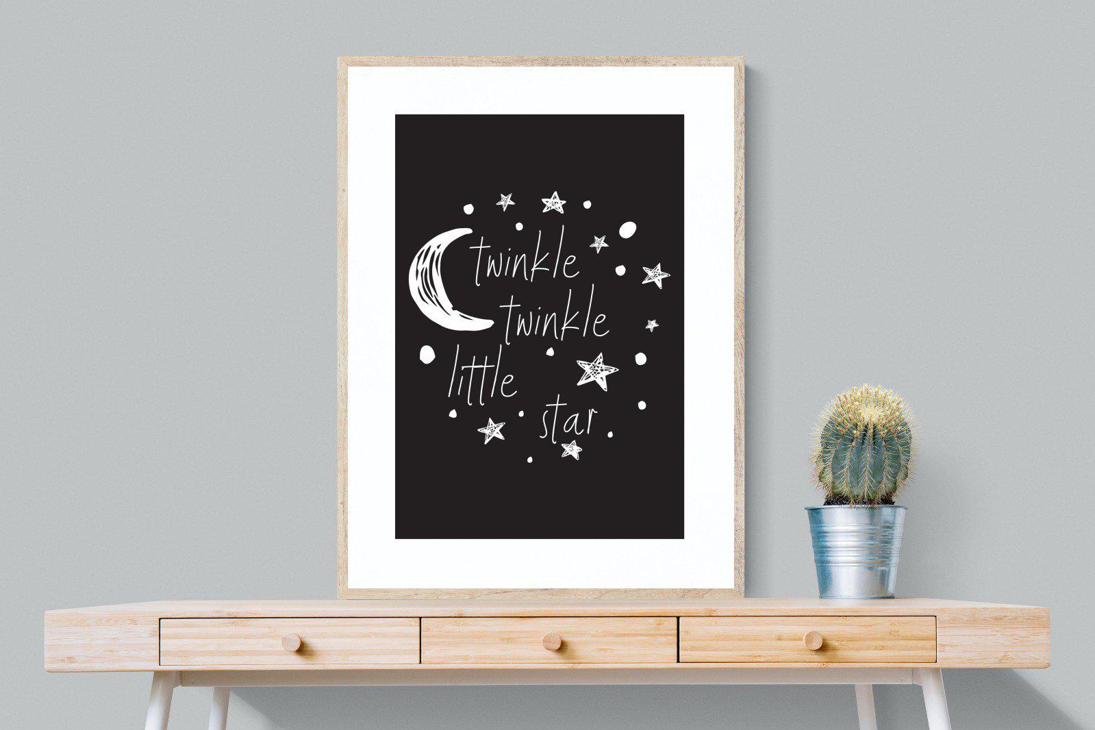 Twinkle Twinkle-Wall_Art-75 x 100cm-Framed Print-Wood-Pixalot