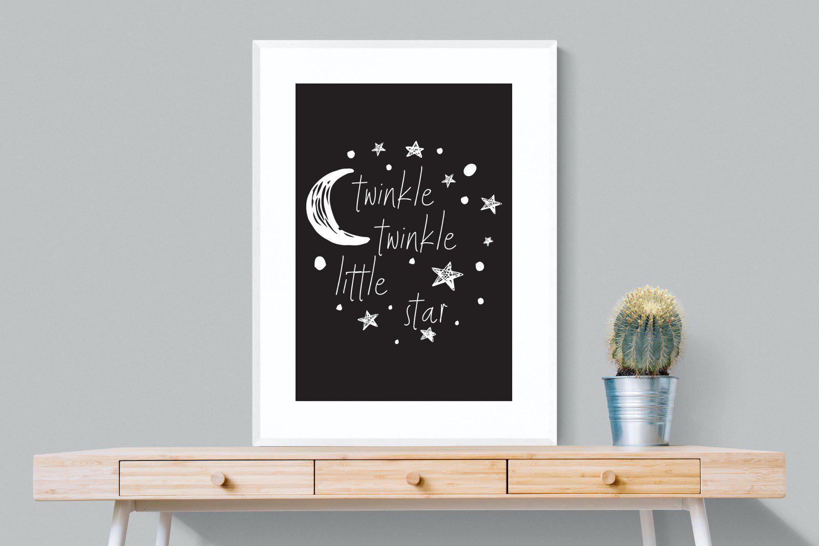 Twinkle Twinkle-Wall_Art-75 x 100cm-Framed Print-White-Pixalot