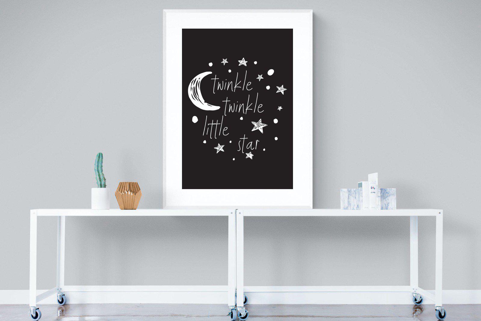 Twinkle Twinkle-Wall_Art-90 x 120cm-Framed Print-White-Pixalot