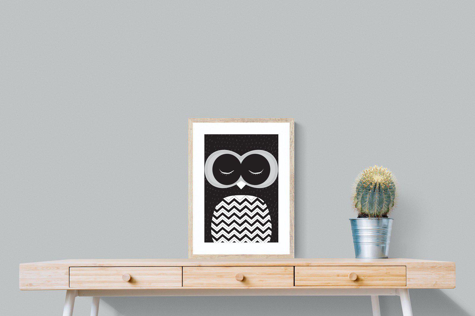 Twit-Twoo-Wall_Art-45 x 60cm-Framed Print-Wood-Pixalot