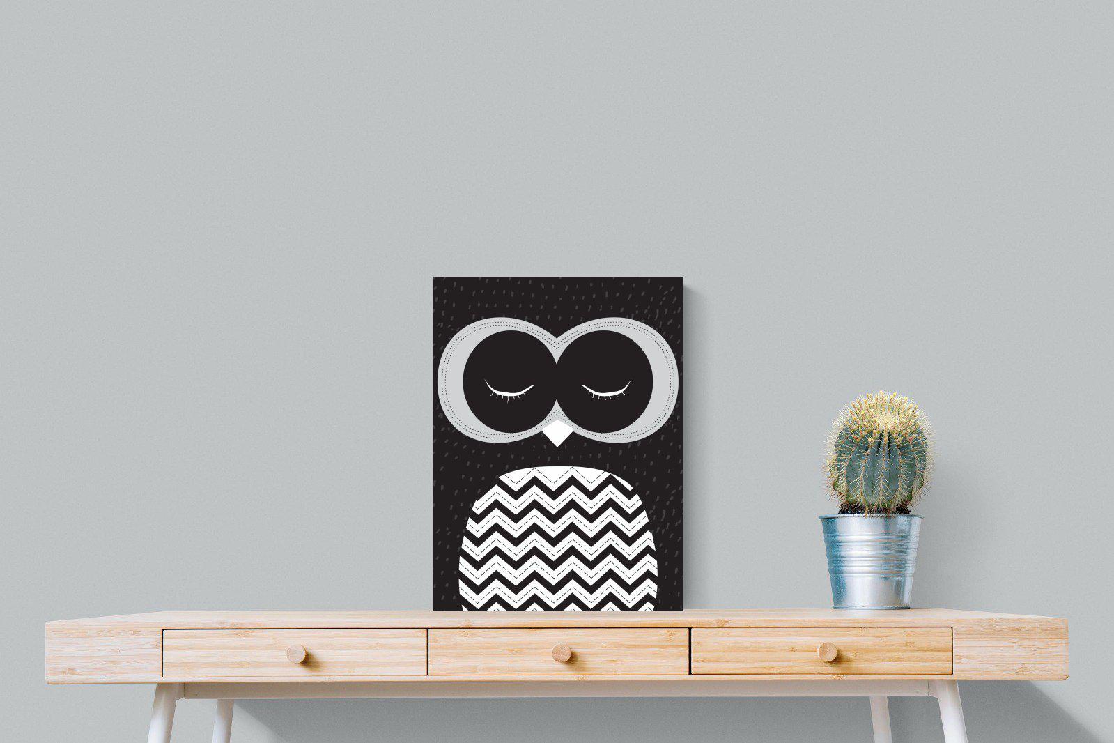 Twit-Twoo-Wall_Art-45 x 60cm-Mounted Canvas-No Frame-Pixalot