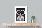 Twit-Twoo-Wall_Art-60 x 80cm-Framed Print-White-Pixalot