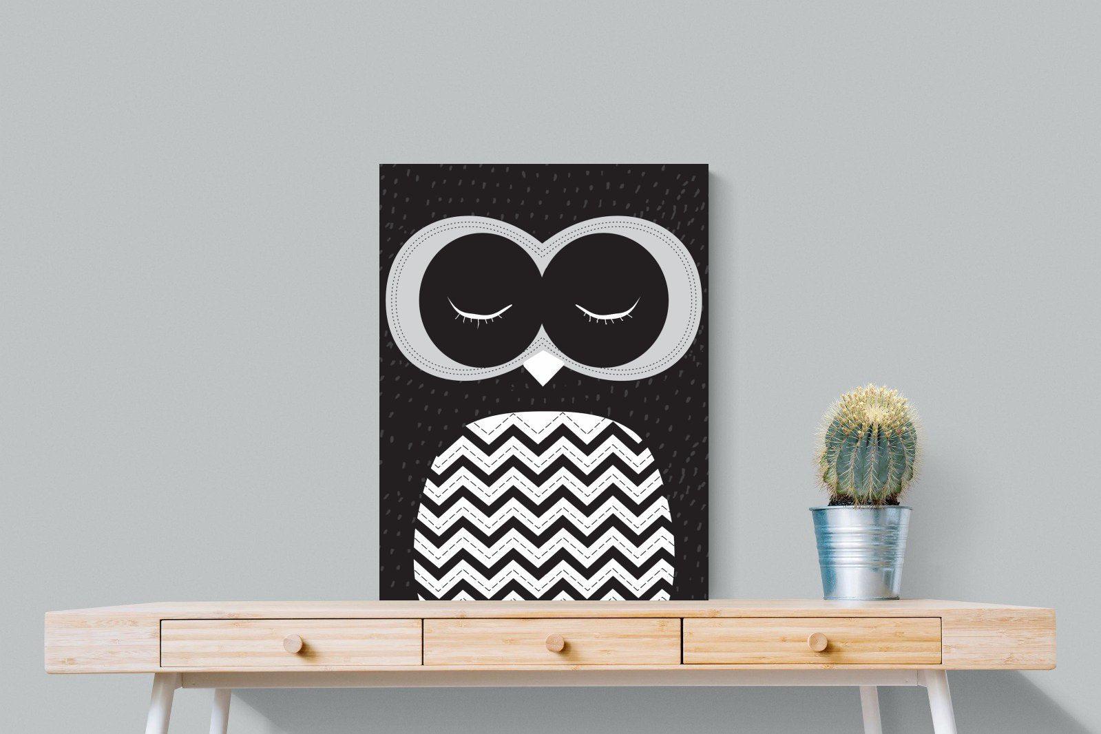 Twit-Twoo-Wall_Art-60 x 80cm-Mounted Canvas-No Frame-Pixalot