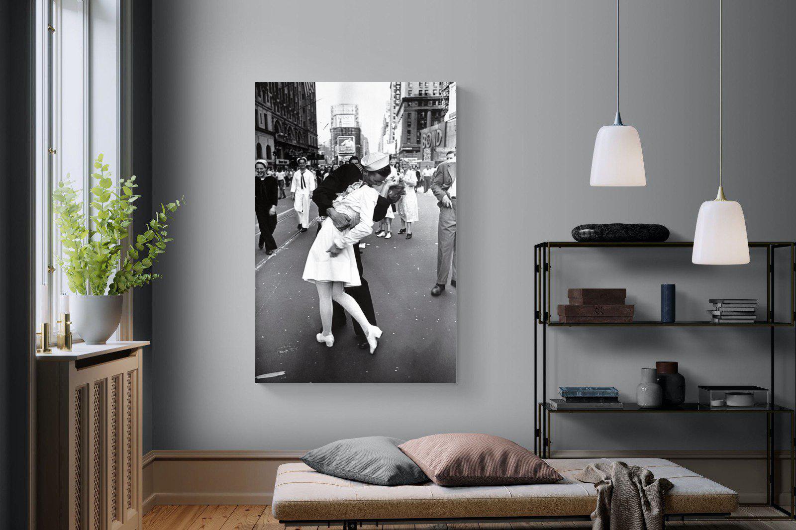 V-J Day-Wall_Art-120 x 180cm-Mounted Canvas-No Frame-Pixalot