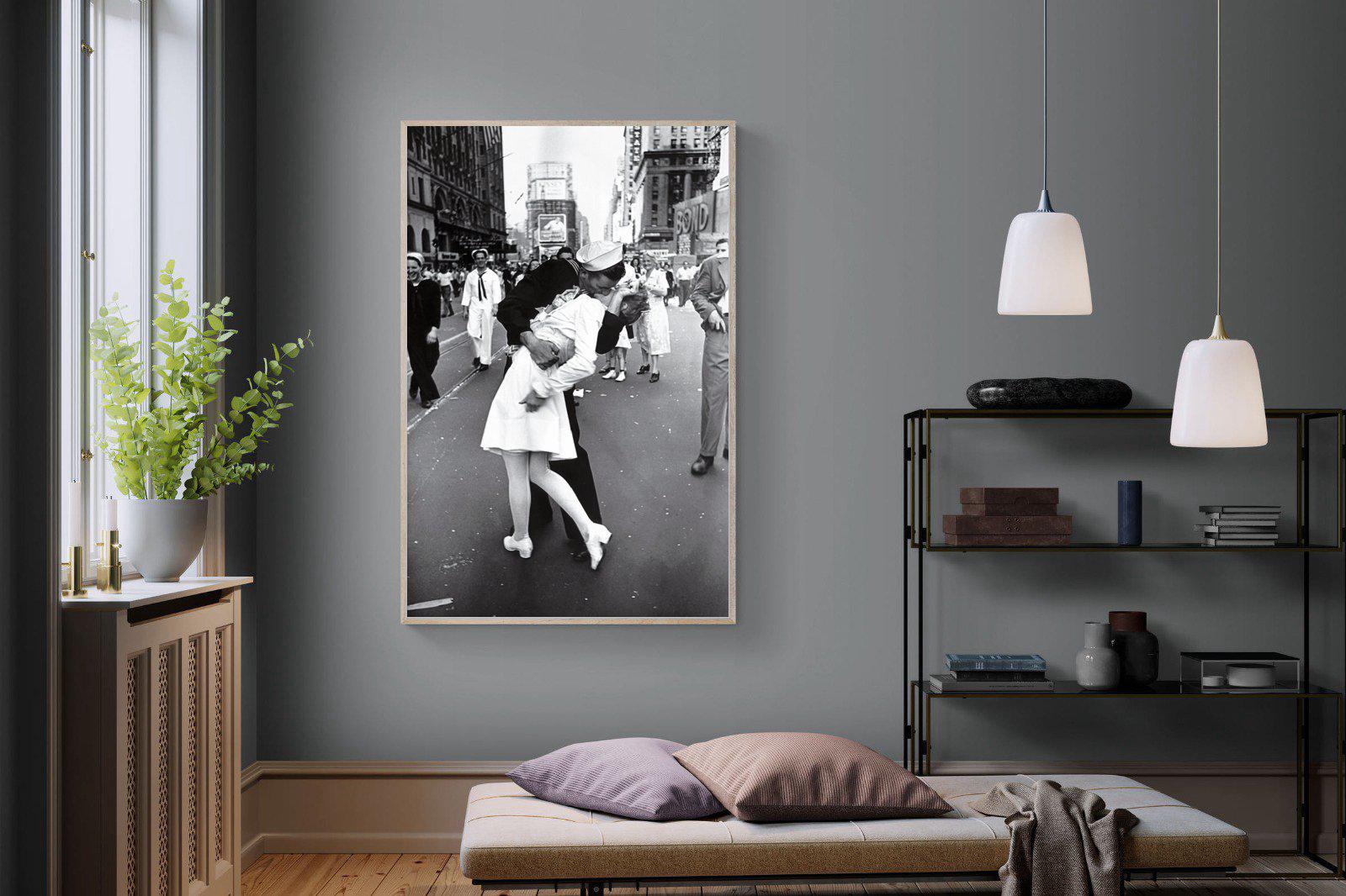 V-J Day-Wall_Art-120 x 180cm-Mounted Canvas-Wood-Pixalot