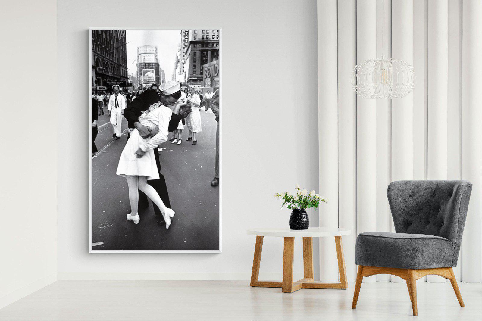 V-J Day-Wall_Art-130 x 220cm-Mounted Canvas-White-Pixalot