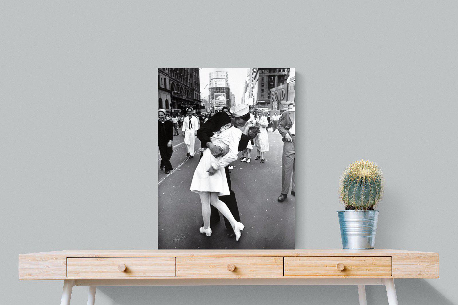 V-J Day-Wall_Art-60 x 80cm-Mounted Canvas-No Frame-Pixalot