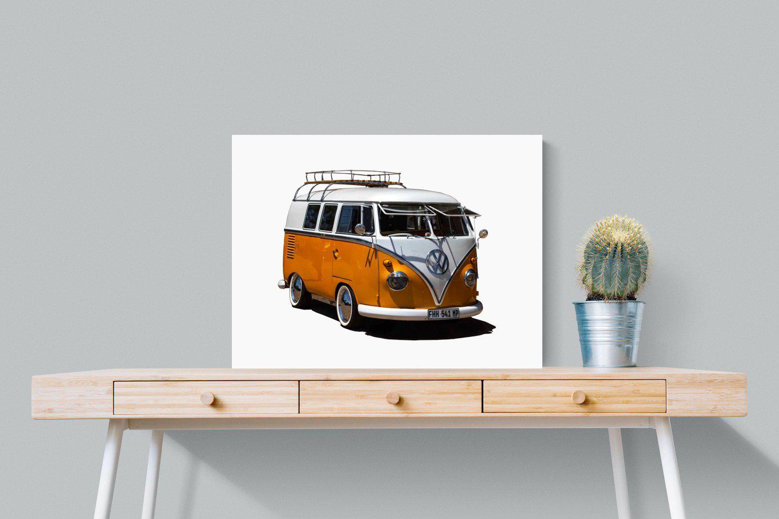 VW Combi-Wall_Art-80 x 60cm-Mounted Canvas-No Frame-Pixalot