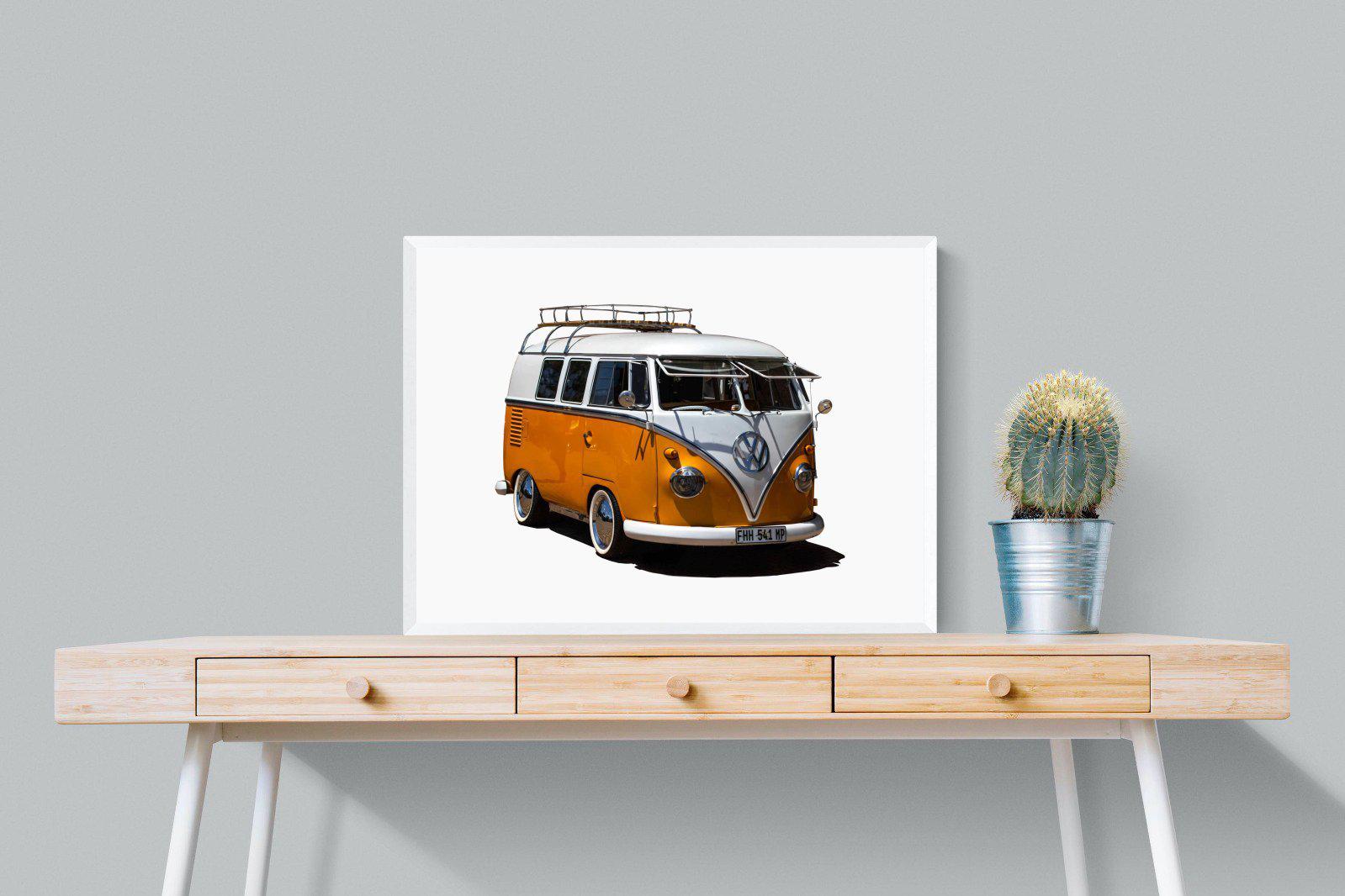 VW Combi-Wall_Art-80 x 60cm-Mounted Canvas-White-Pixalot