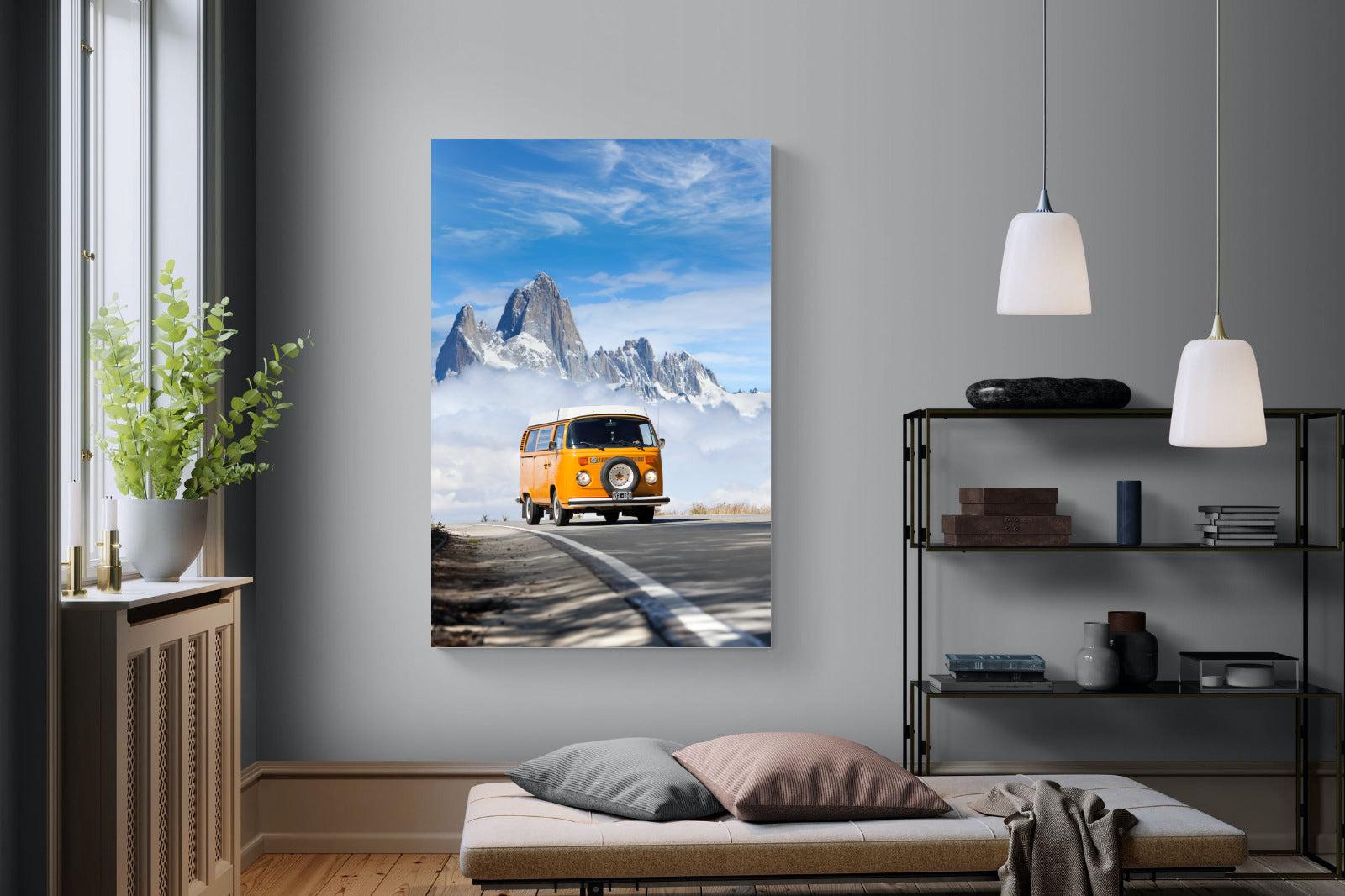 VW Mini Van-Wall_Art-120 x 180cm-Mounted Canvas-No Frame-Pixalot