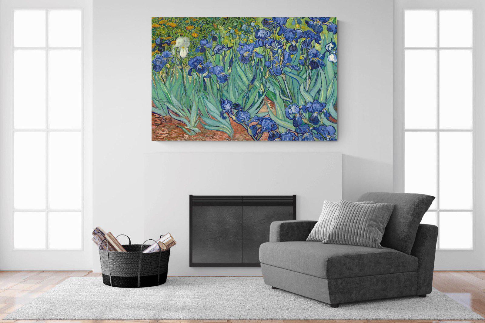 Van Gogh Irises-Wall_Art-150 x 100cm-Mounted Canvas-No Frame-Pixalot