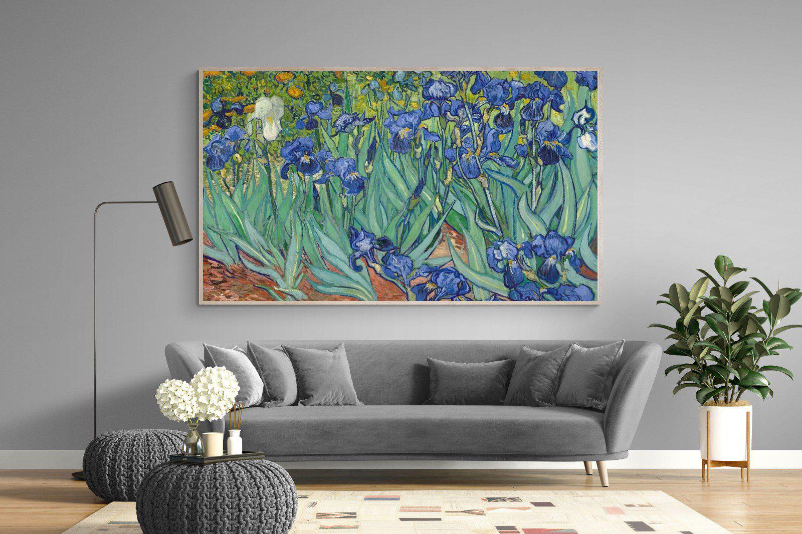 Van Gogh Irises-Wall_Art-220 x 130cm-Mounted Canvas-Wood-Pixalot