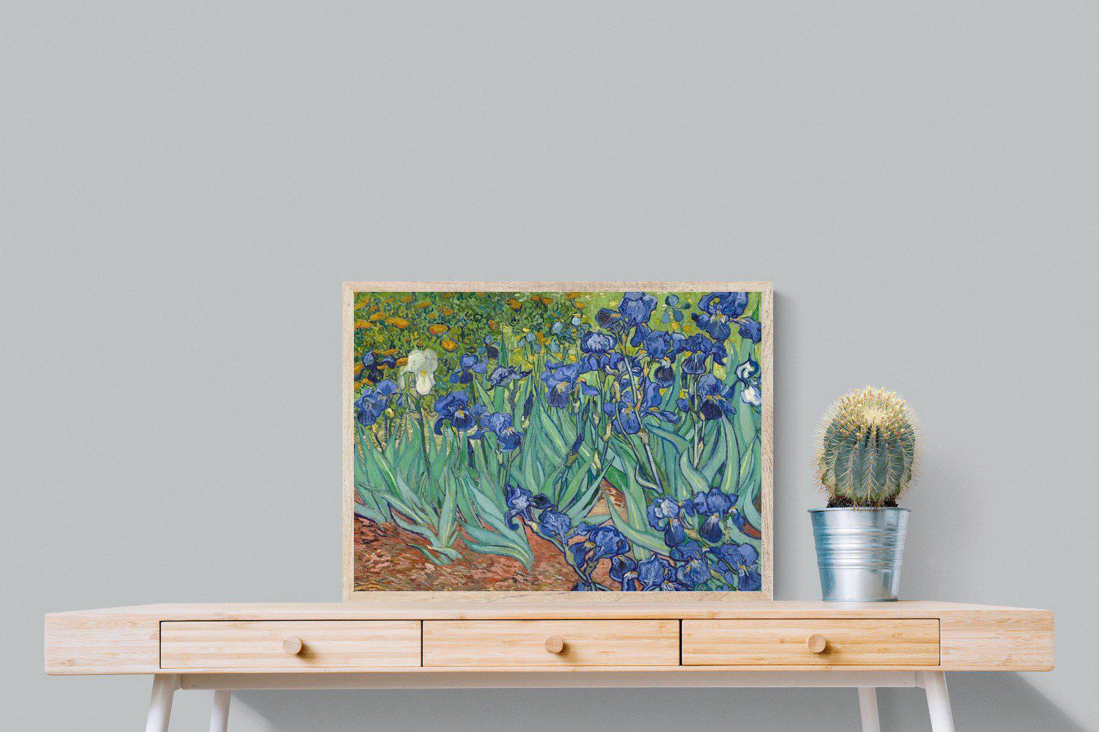 Van Gogh Irises-Wall_Art-80 x 60cm-Mounted Canvas-Wood-Pixalot