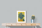 Van Gogh Irises in Vase-Wall_Art-45 x 60cm-Framed Print-Wood-Pixalot