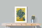 Van Gogh Irises in Vase-Wall_Art-60 x 80cm-Framed Print-Wood-Pixalot