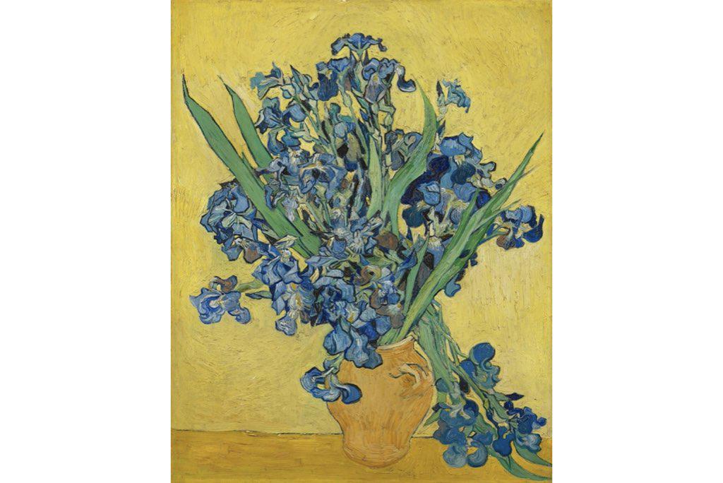 Van Gogh Irises in Vase-Wall_Art-Pixalot