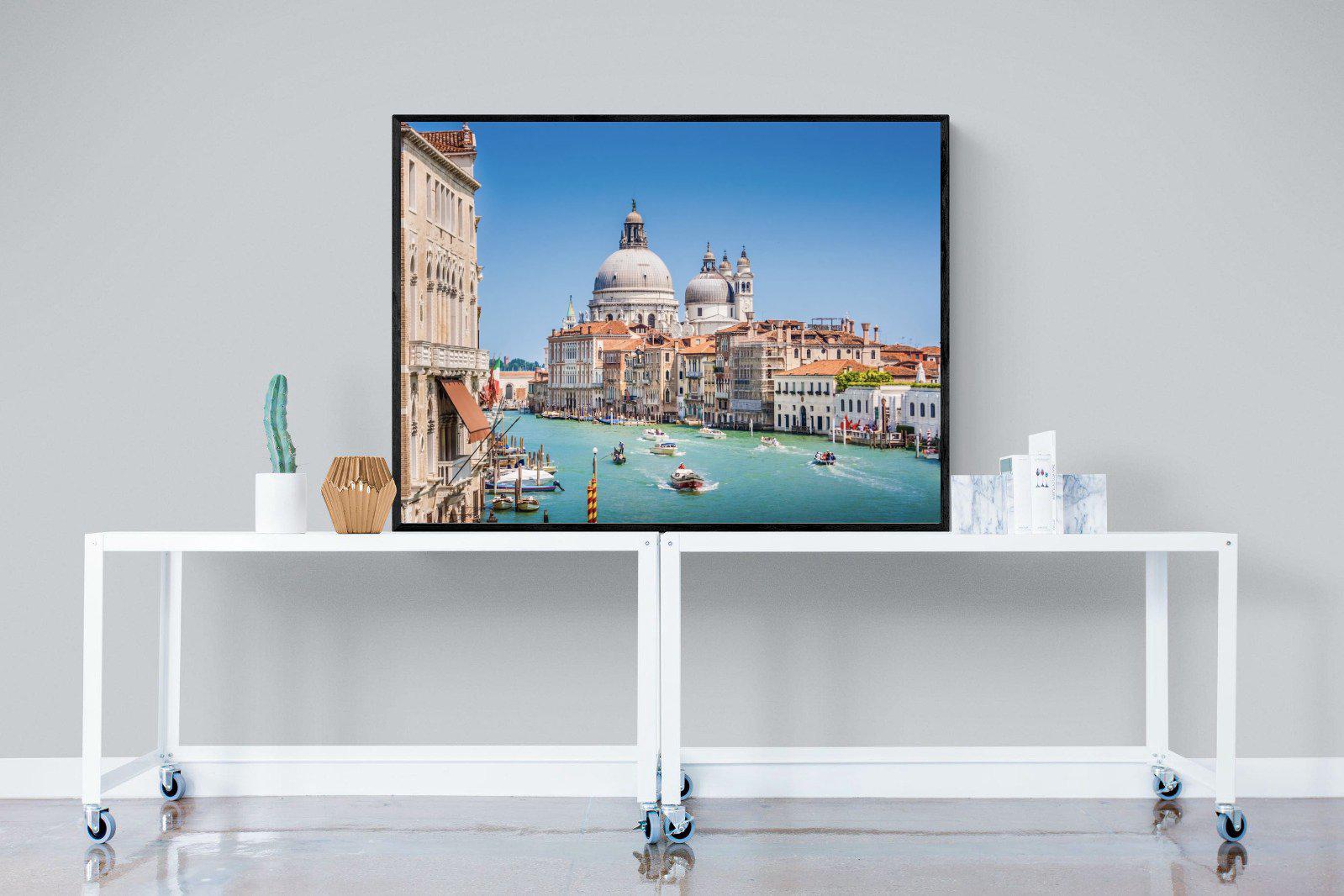 Venice-Wall_Art-120 x 90cm-Mounted Canvas-Black-Pixalot