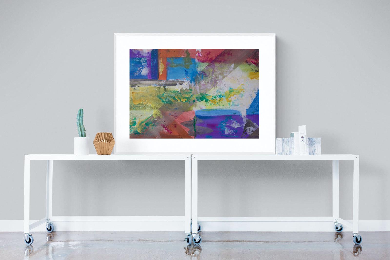 Vibe-Wall_Art-120 x 90cm-Framed Print-White-Pixalot