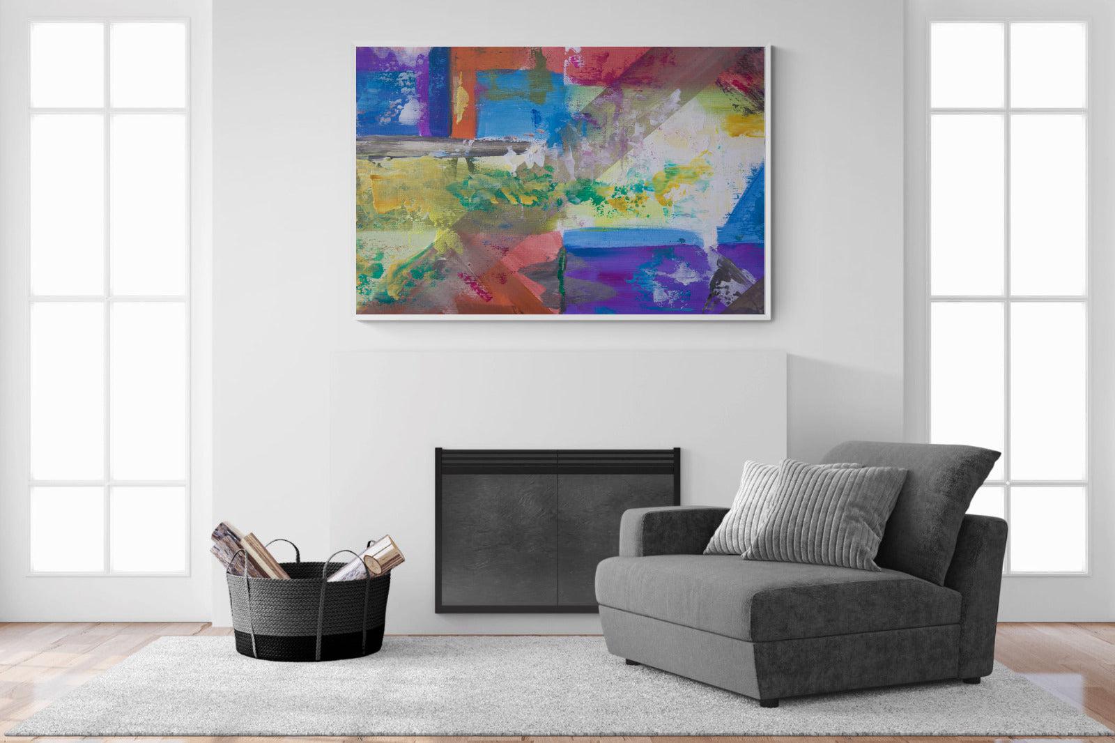 Vibe-Wall_Art-150 x 100cm-Mounted Canvas-White-Pixalot