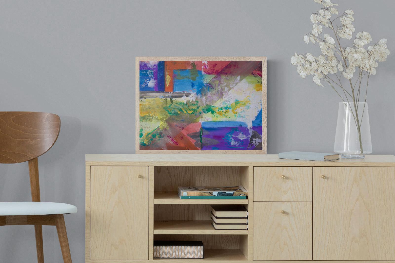 Vibe-Wall_Art-60 x 45cm-Mounted Canvas-Wood-Pixalot