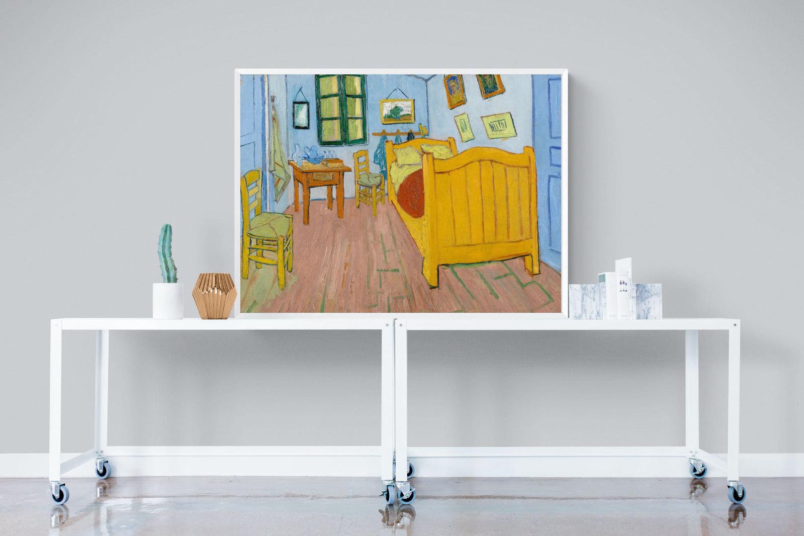 Vincent's Bedroom in Arles-Wall_Art-120 x 90cm-Mounted Canvas-White-Pixalot