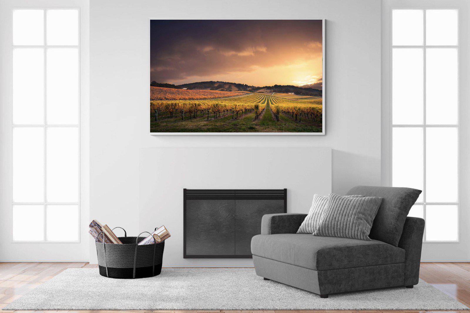 Vineyards-Wall_Art-150 x 100cm-Mounted Canvas-White-Pixalot