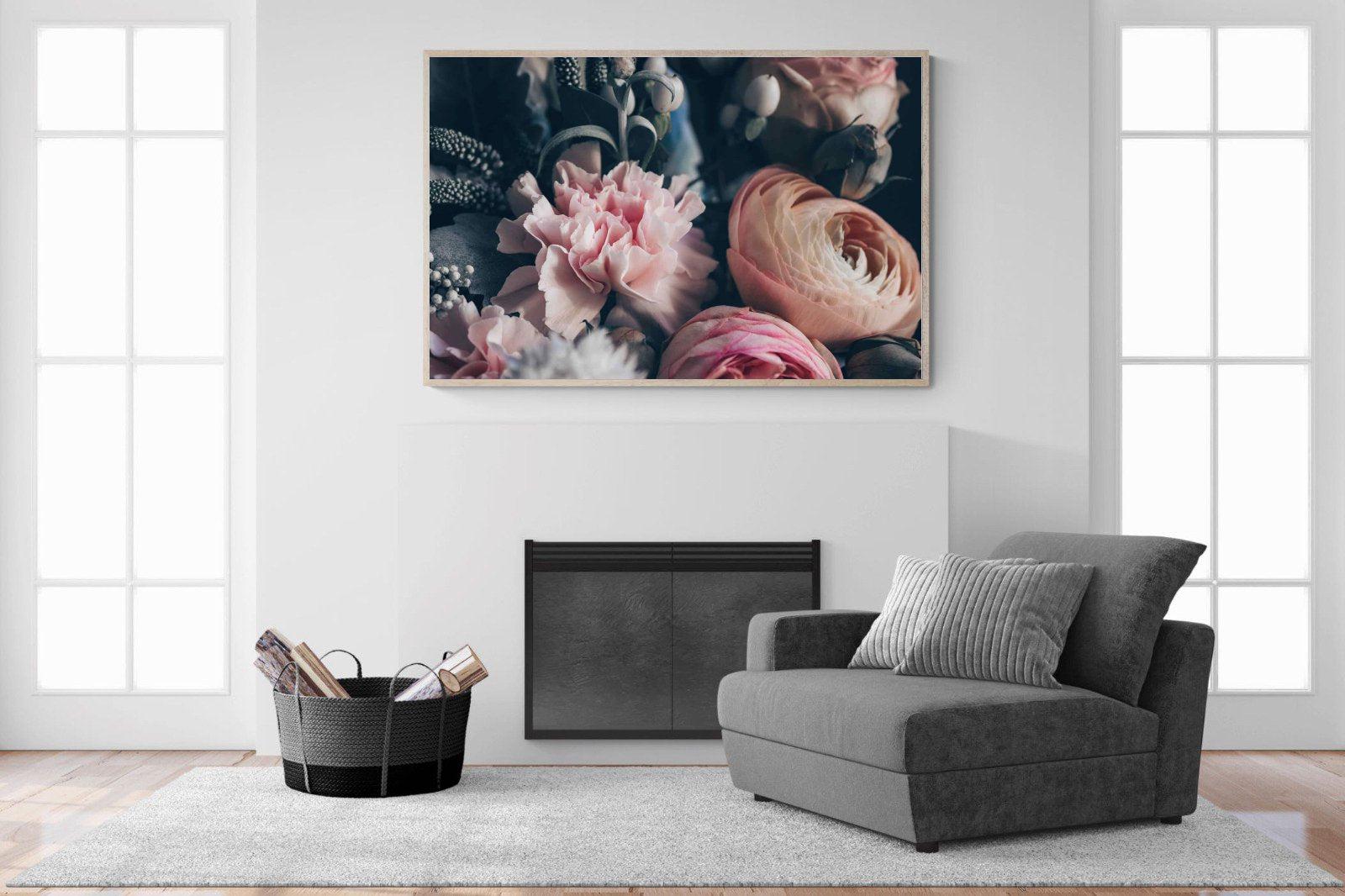 Vintage Bouquet-Wall_Art-150 x 100cm-Mounted Canvas-Wood-Pixalot