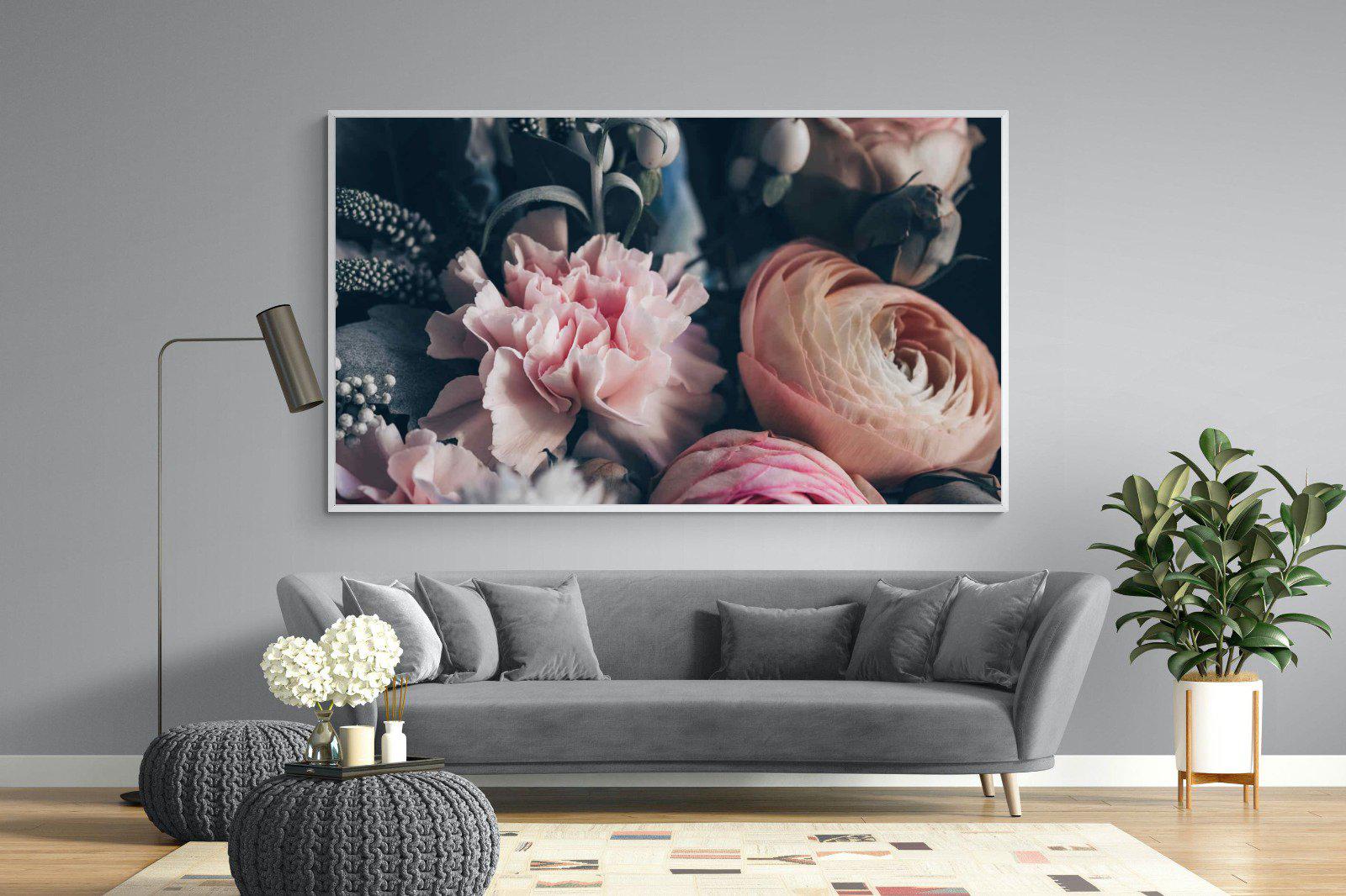 Vintage Bouquet-Wall_Art-220 x 130cm-Mounted Canvas-White-Pixalot