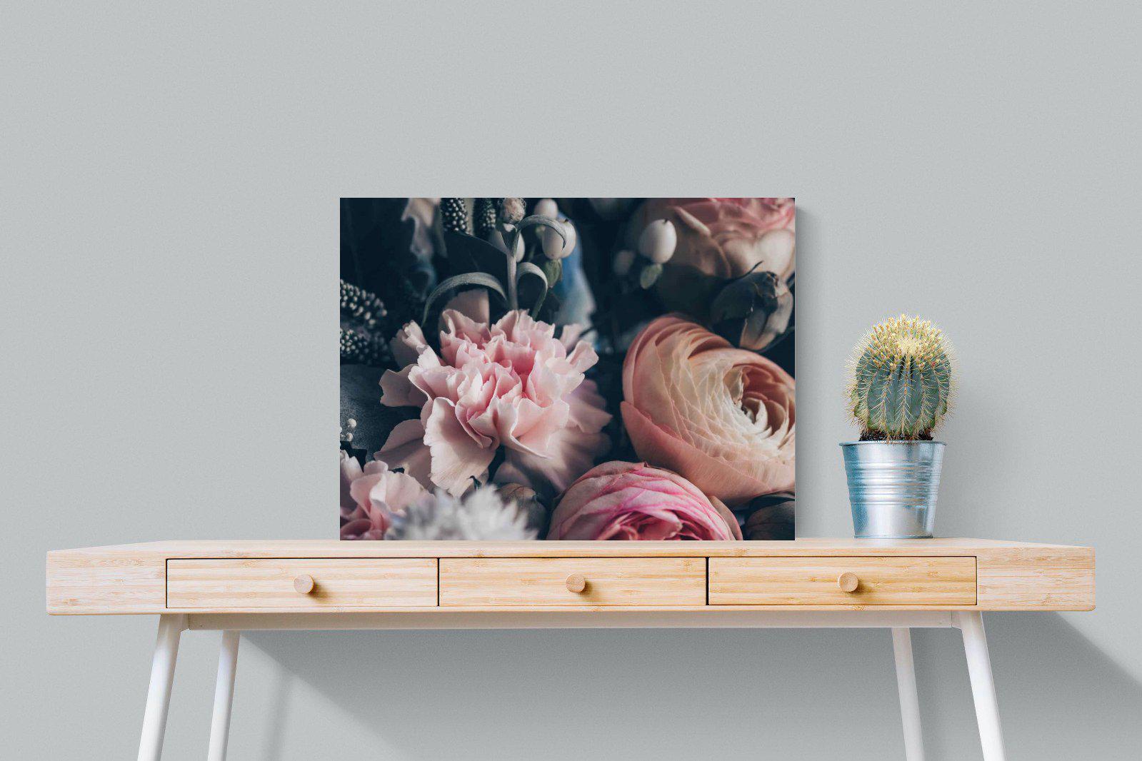 Vintage Bouquet-Wall_Art-80 x 60cm-Mounted Canvas-No Frame-Pixalot