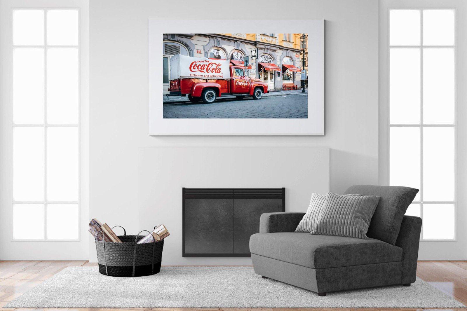 Vintage Coca-Cola-Wall_Art-150 x 100cm-Framed Print-White-Pixalot