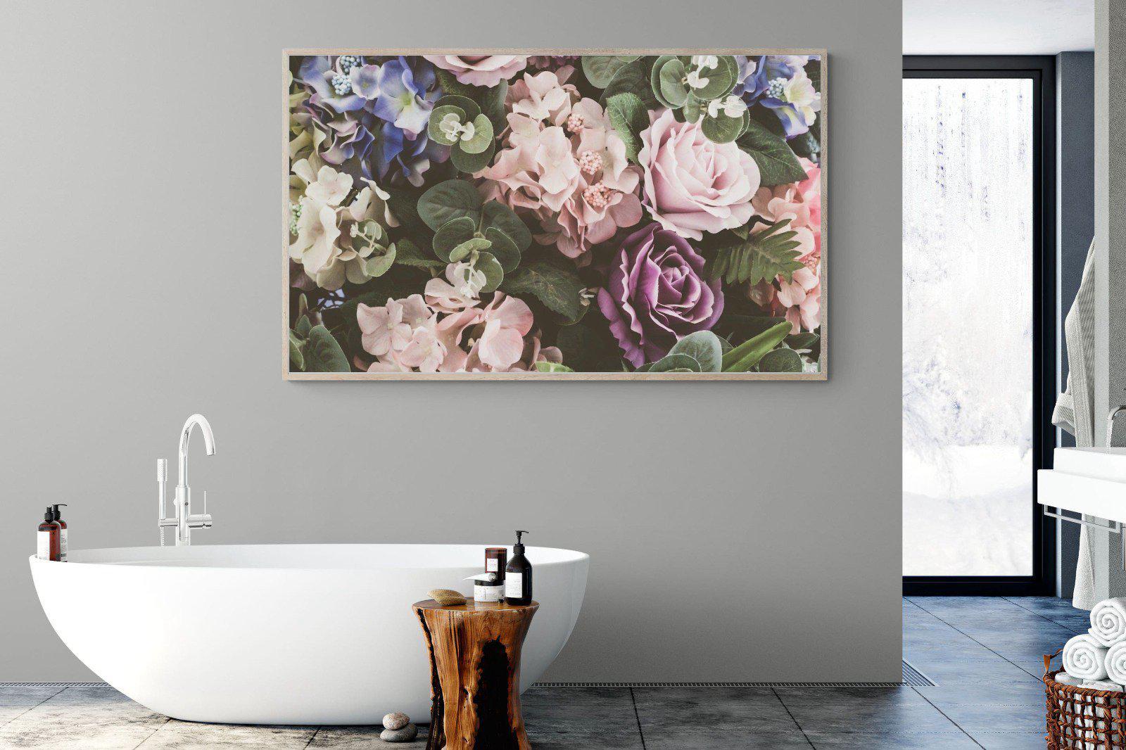 Vintage Roses-Wall_Art-180 x 110cm-Mounted Canvas-Wood-Pixalot