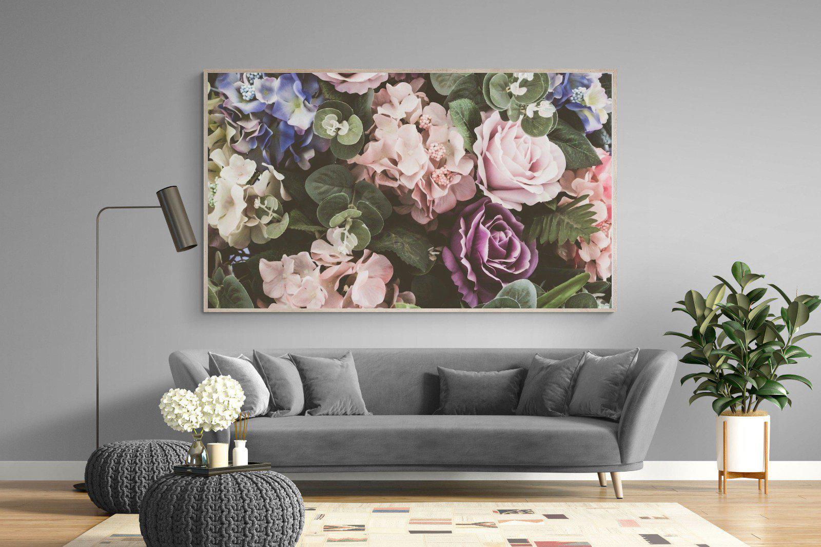 Vintage Roses-Wall_Art-220 x 130cm-Mounted Canvas-Wood-Pixalot