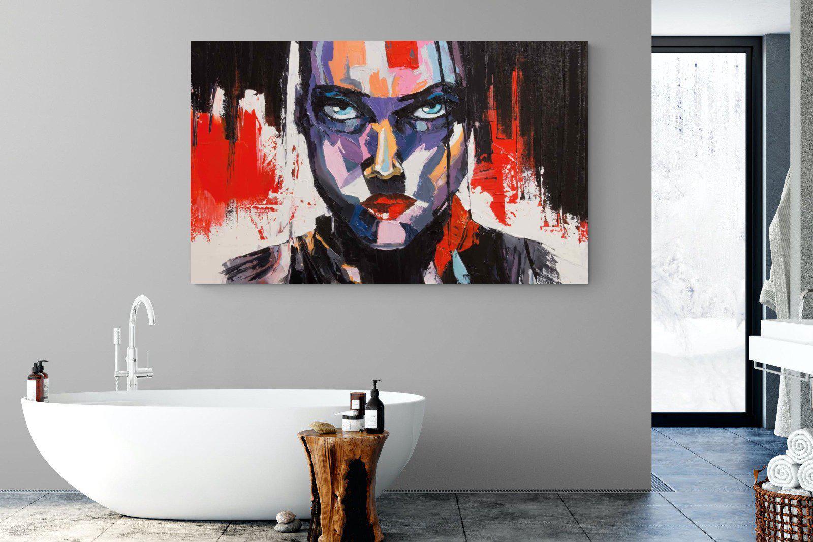 Vivid Girl-Wall_Art-180 x 110cm-Mounted Canvas-No Frame-Pixalot