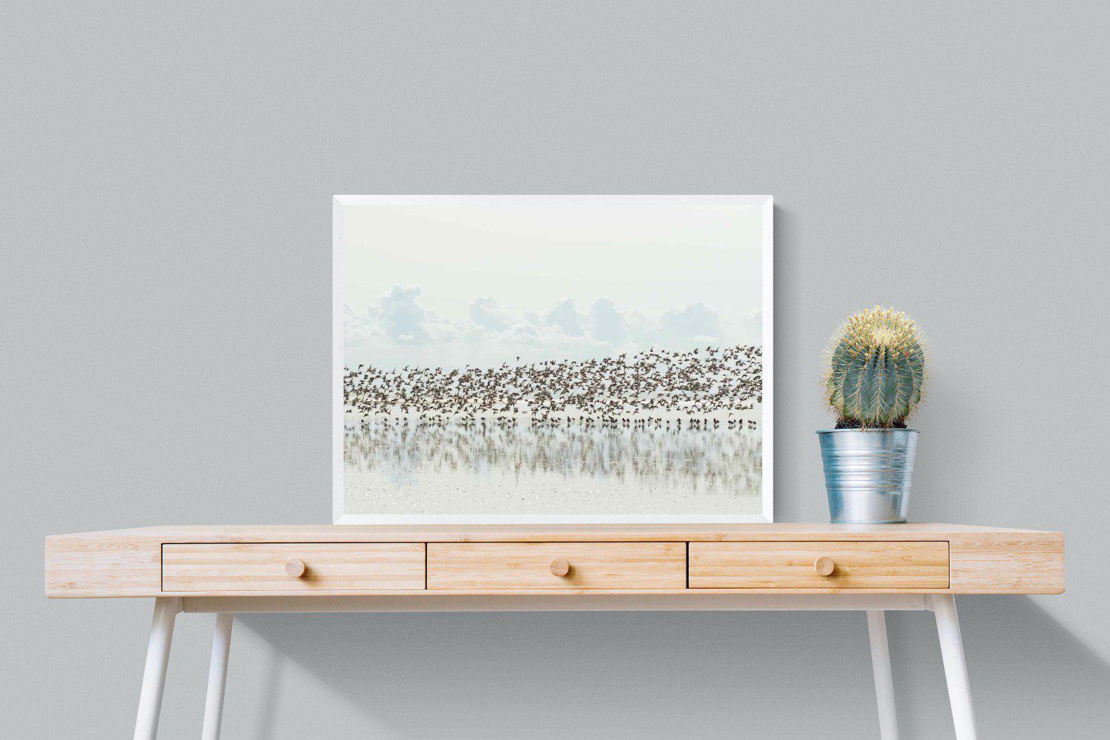 Waders-Wall_Art-80 x 60cm-Mounted Canvas-White-Pixalot