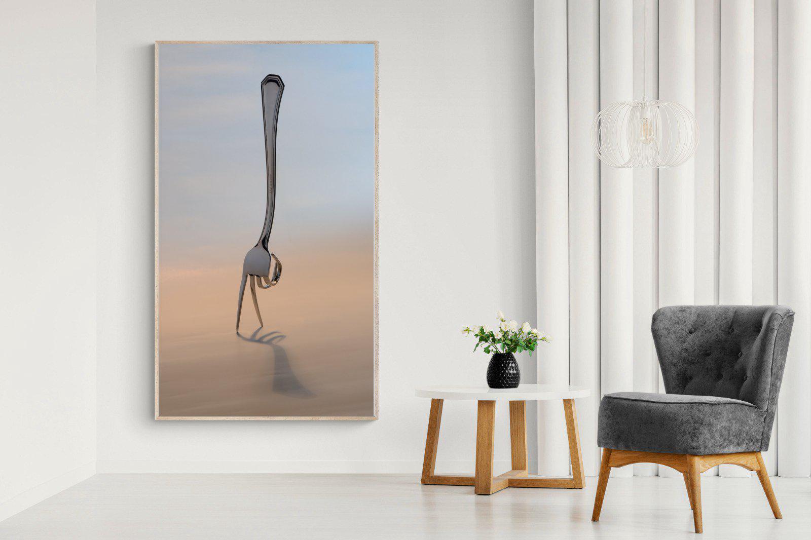 Walking Fork-Wall_Art-130 x 220cm-Mounted Canvas-Wood-Pixalot