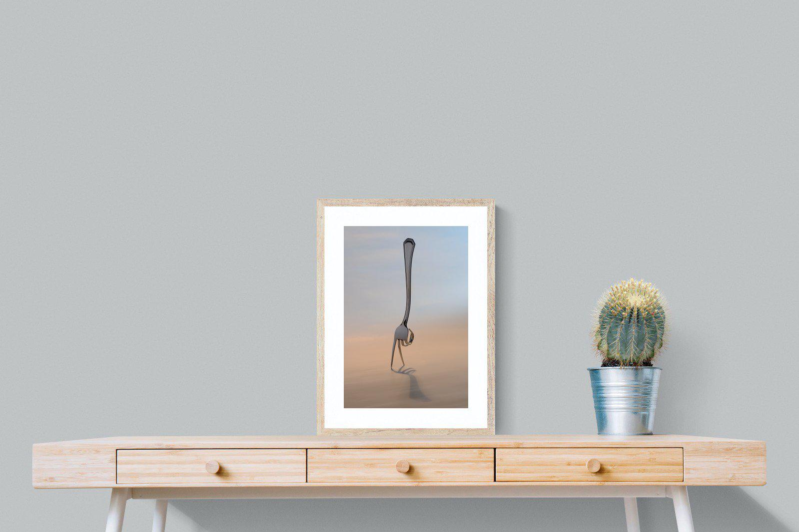 Walking Fork-Wall_Art-45 x 60cm-Framed Print-Wood-Pixalot