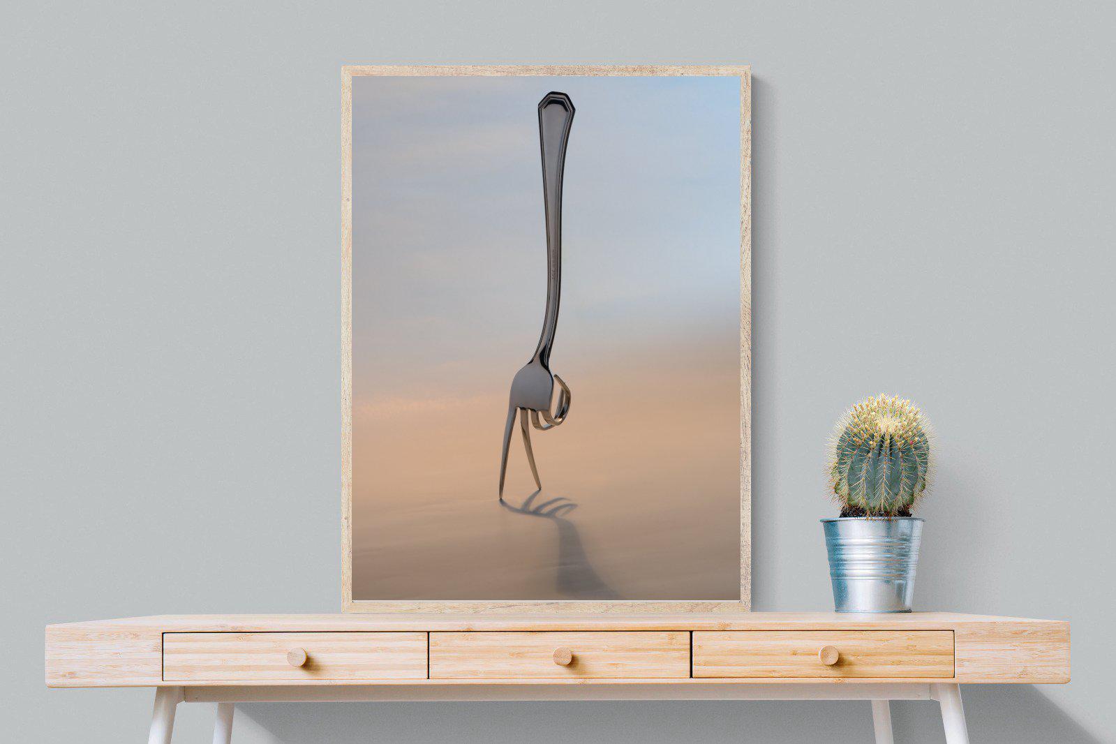 Walking Fork-Wall_Art-75 x 100cm-Mounted Canvas-Wood-Pixalot