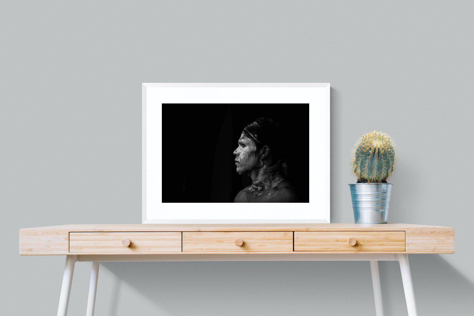 Warrior-Wall_Art-80 x 60cm-Framed Print-White-Pixalot