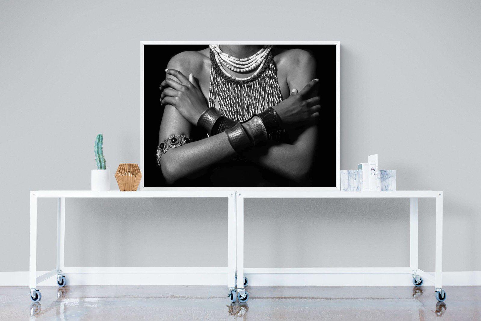 Warrior Princess Birth-Wall_Art-120 x 90cm-Mounted Canvas-White-Pixalot