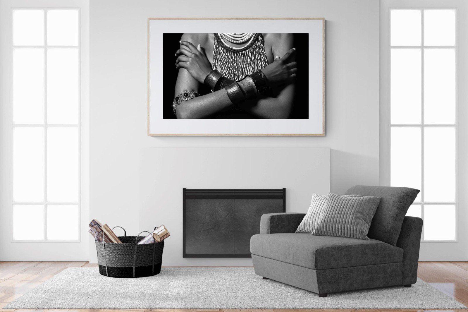 Warrior Princess Birth-Wall_Art-150 x 100cm-Framed Print-Wood-Pixalot