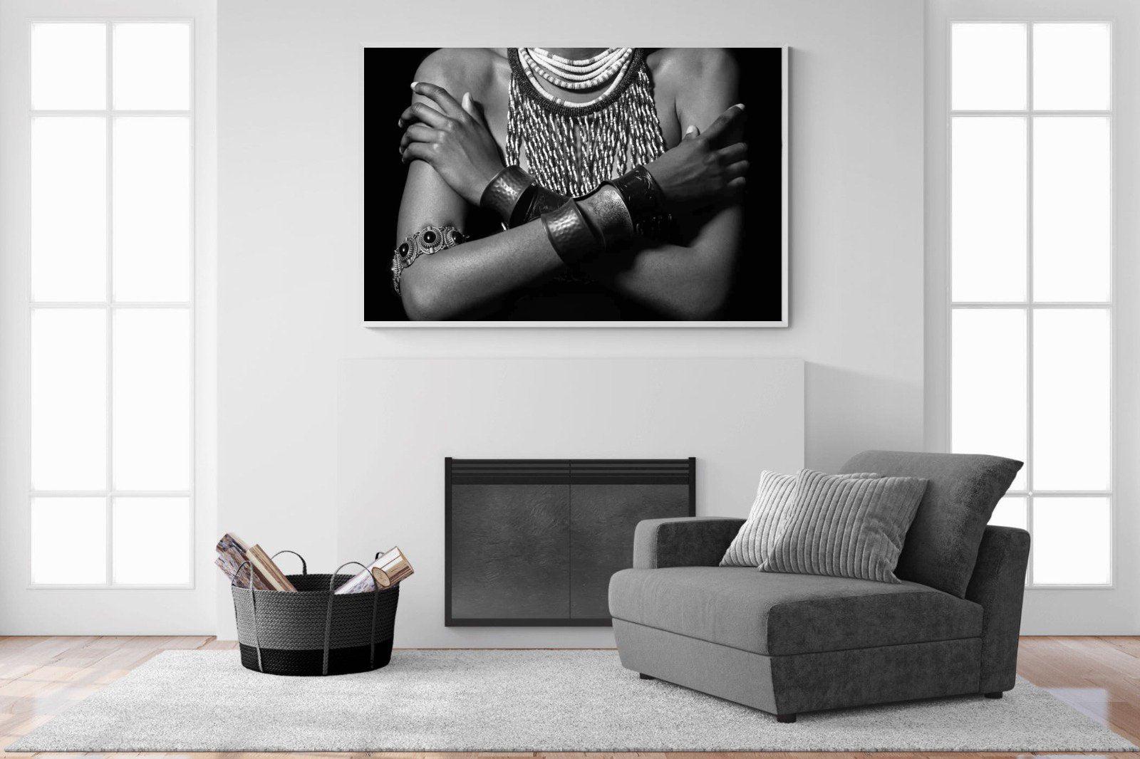 Warrior Princess Birth-Wall_Art-150 x 100cm-Mounted Canvas-White-Pixalot