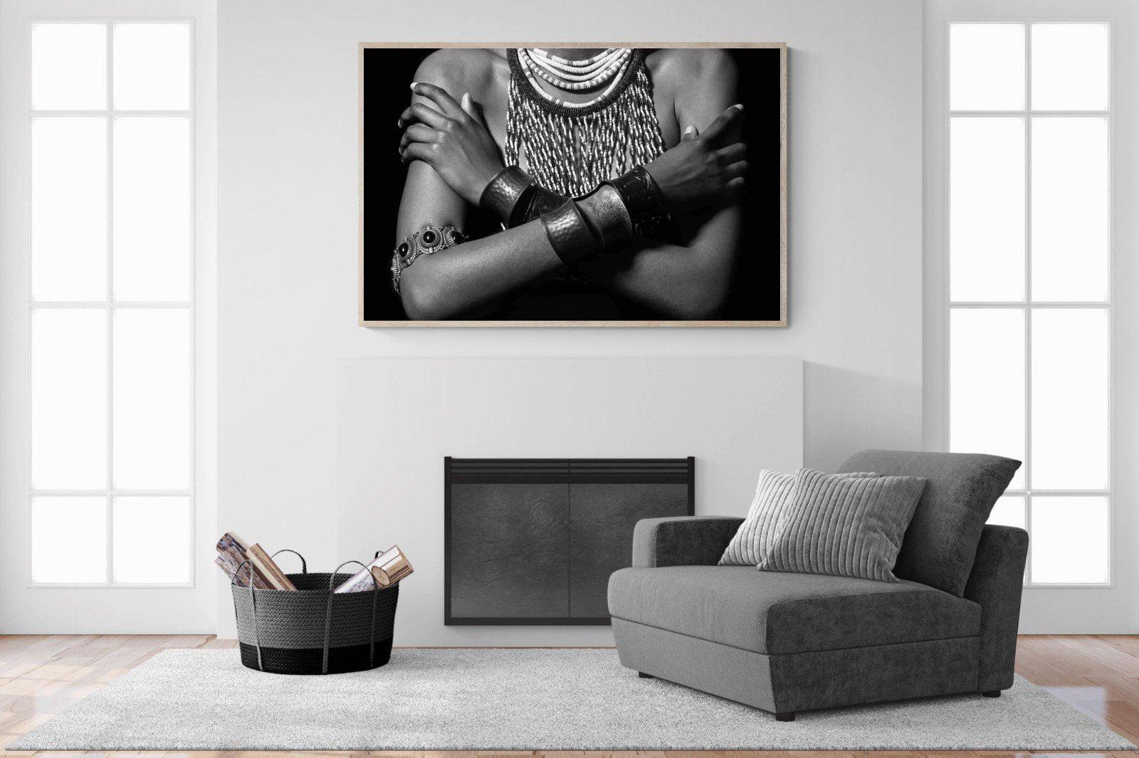 Warrior Princess Birth-Wall_Art-150 x 100cm-Mounted Canvas-Wood-Pixalot