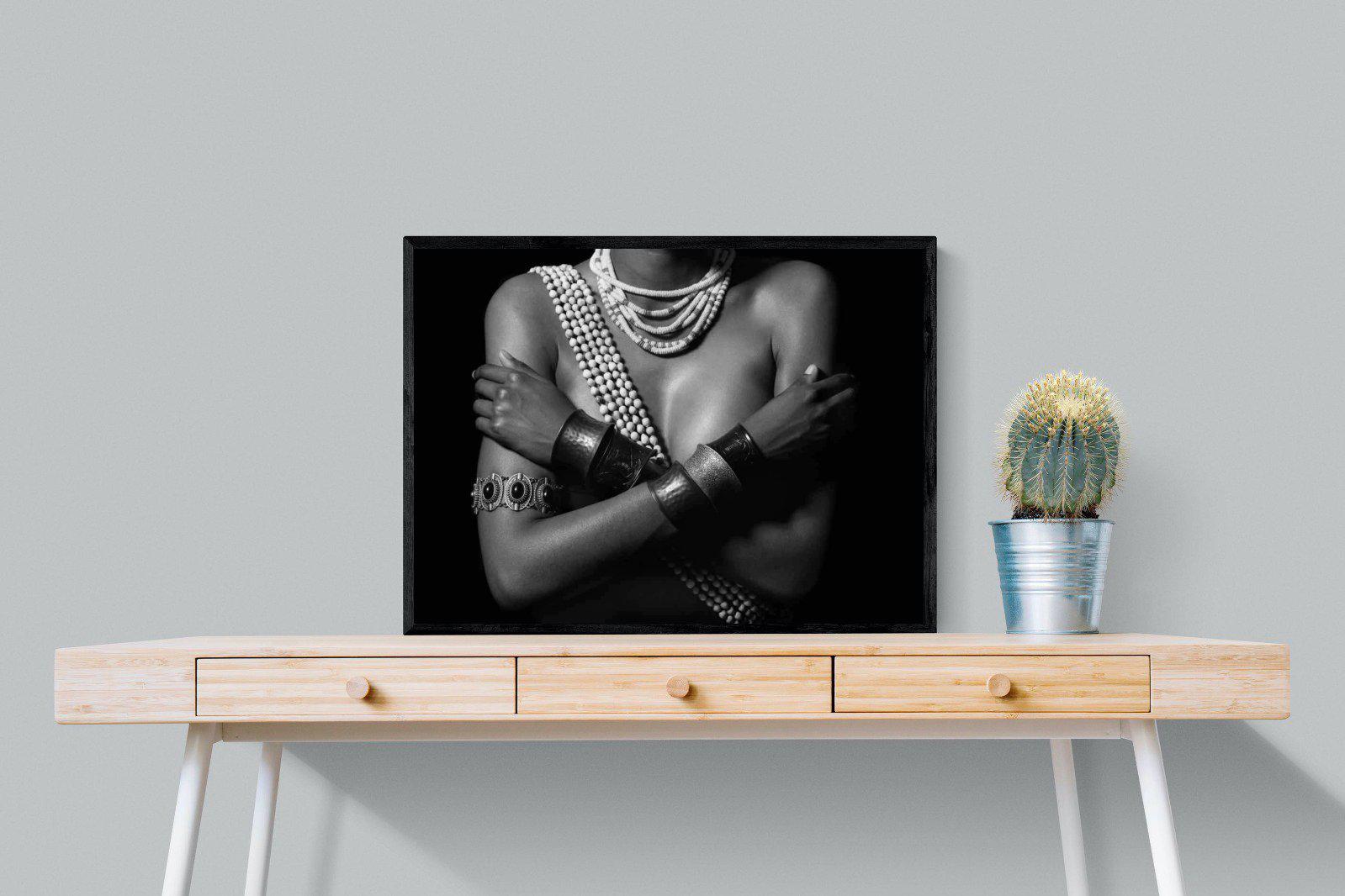 Warrior Princess Marriage-Wall_Art-80 x 60cm-Mounted Canvas-Black-Pixalot