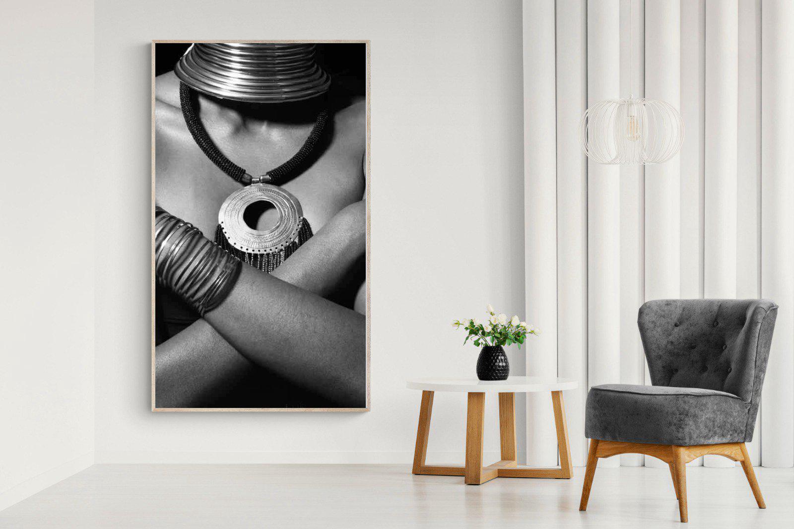 Warrior Princess-Wall_Art-130 x 220cm-Mounted Canvas-Wood-Pixalot