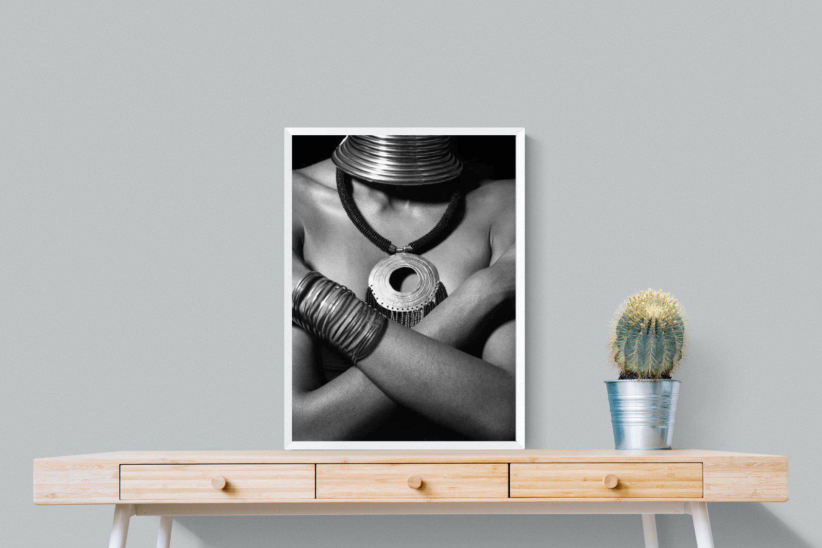 Warrior Princess-Wall_Art-60 x 80cm-Mounted Canvas-White-Pixalot