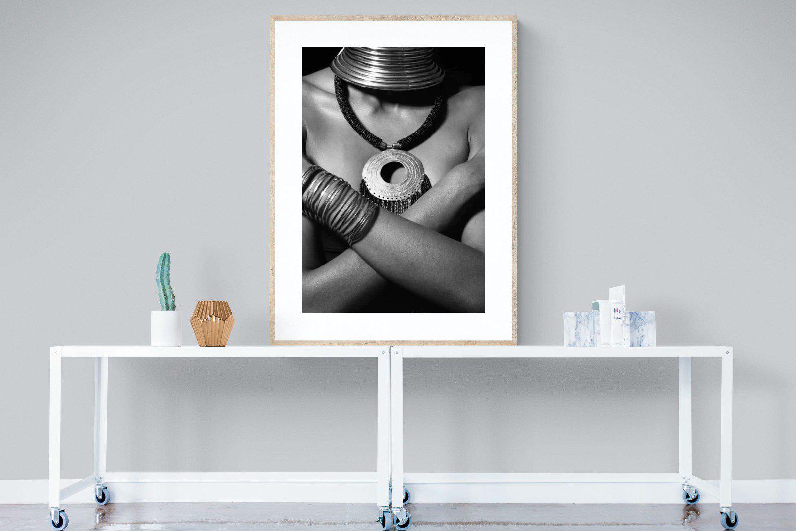 Warrior Princess-Wall_Art-90 x 120cm-Framed Print-Wood-Pixalot