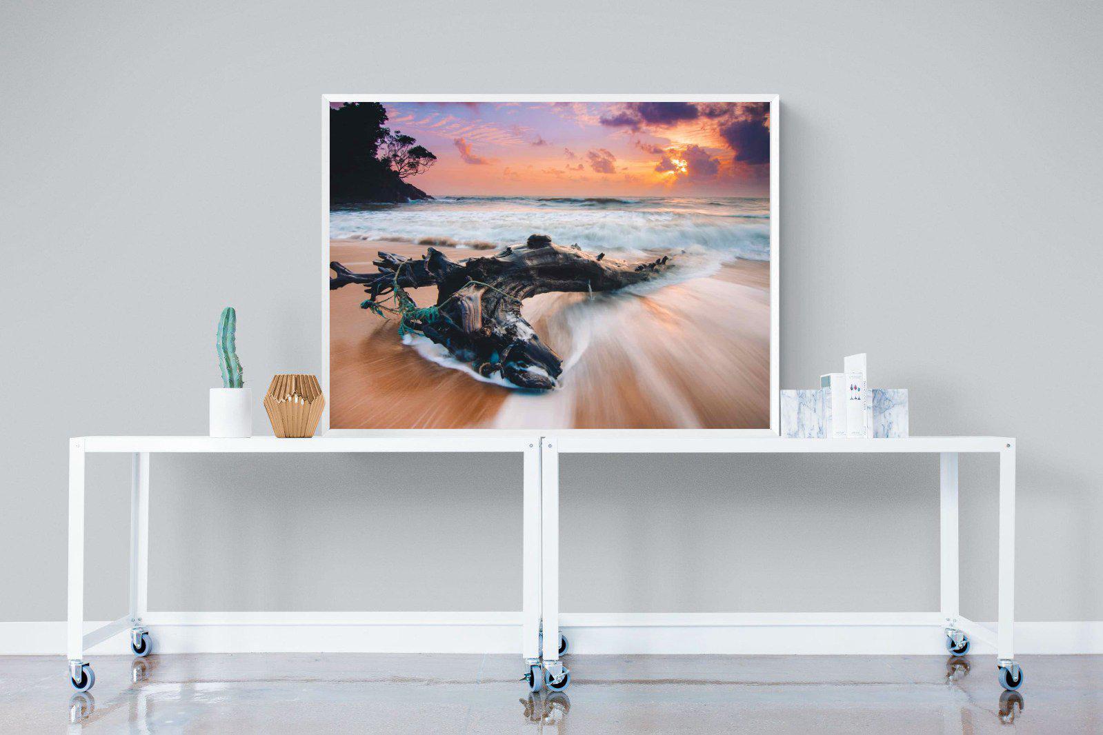 Washed Ashore-Wall_Art-120 x 90cm-Mounted Canvas-White-Pixalot