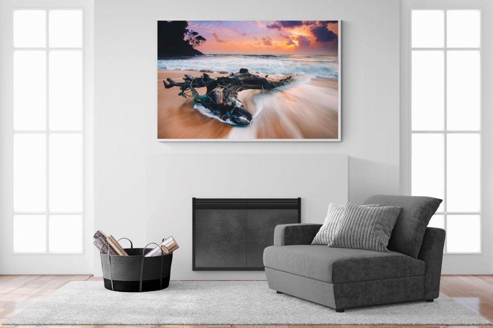 Washed Ashore-Wall_Art-150 x 100cm-Mounted Canvas-White-Pixalot