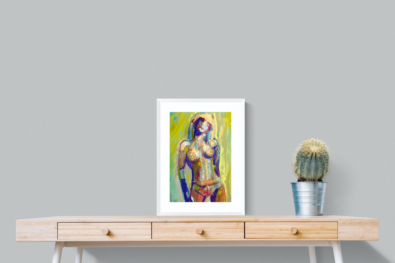 Watchya Lookin' At-Wall_Art-45 x 60cm-Framed Print-White-Pixalot