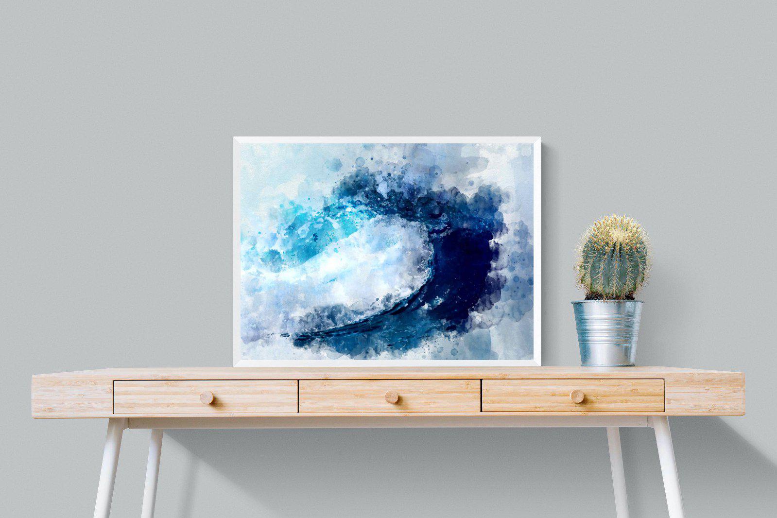 Wave Art-Wall_Art-80 x 60cm-Mounted Canvas-White-Pixalot